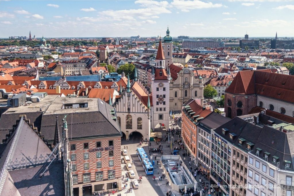 Der Hütchenspieler in München.